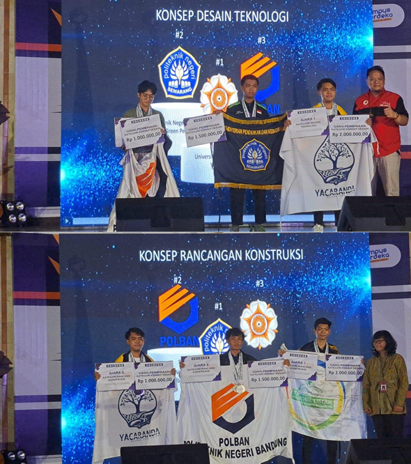 TIM YACARANDA UGM, MERAIH JUARA UMUM PADA KOMPETISI MOBIL LISTRIK ...